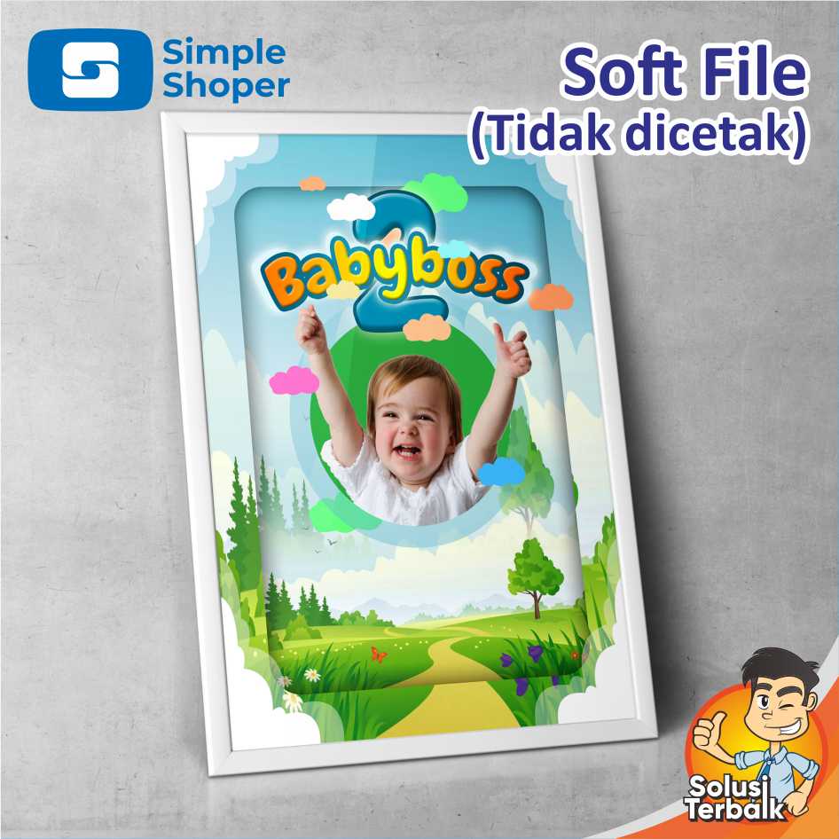 Soft File (Tidak Dicetak) Biodata Bayi Format Potrait