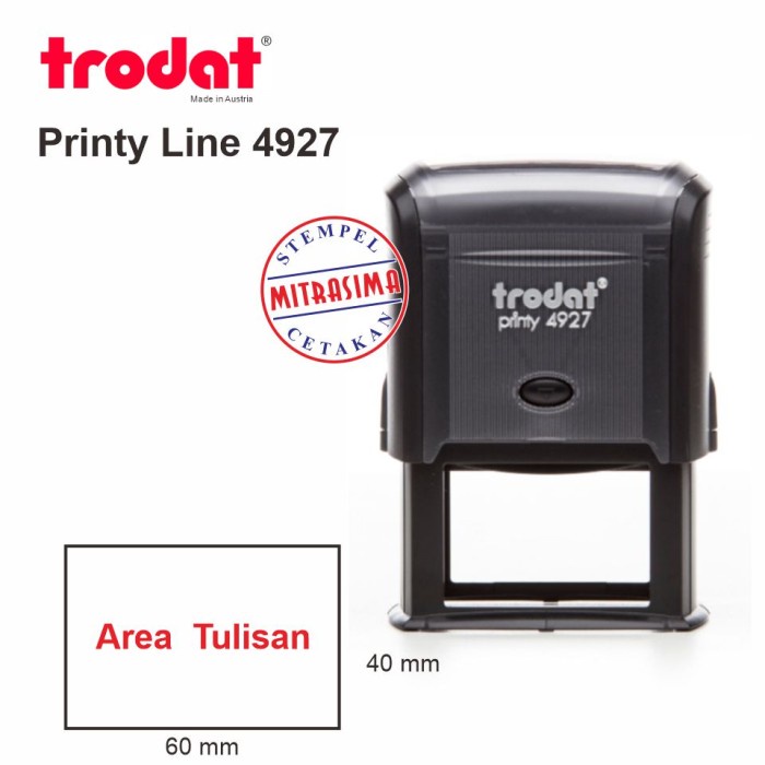 

Nikmati Stempel Trodat 4927 ( Model Persegi ) Terbatas