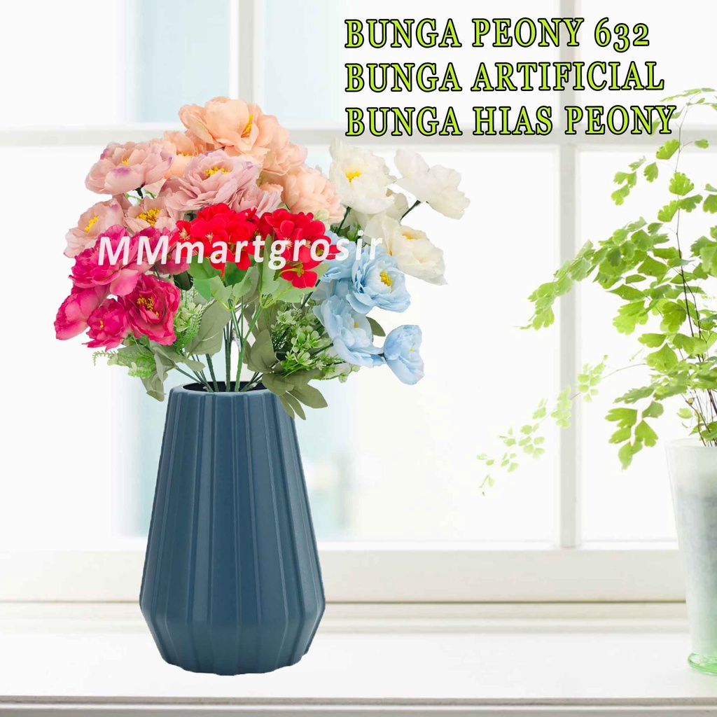 Bunga Peony Hias / Bunga Peony Artificial / Bunga Cantik / Bunga Hiasan