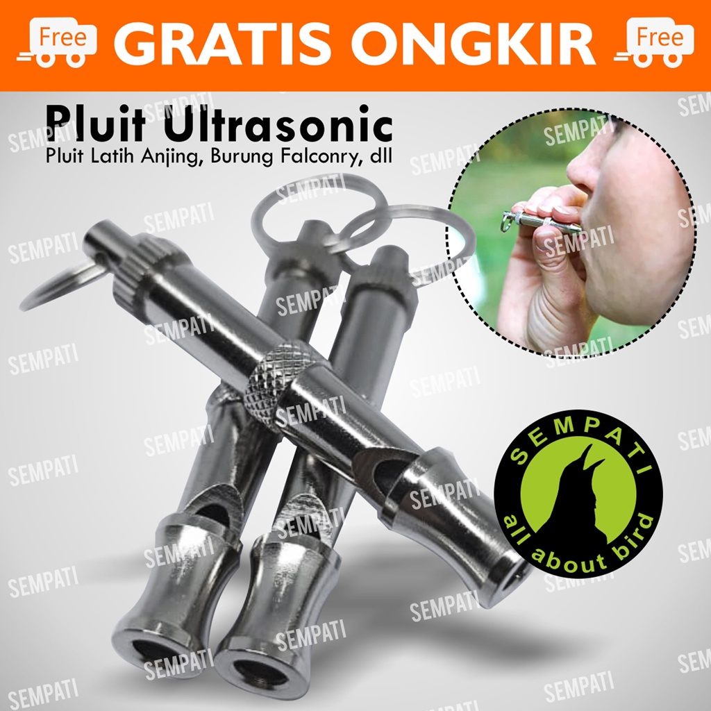 Peluit Ultrasonik Anjing Latih Burung Falconry Elang Pluit Burung Ultrasonic Whisle Whistle Full Stainless Import