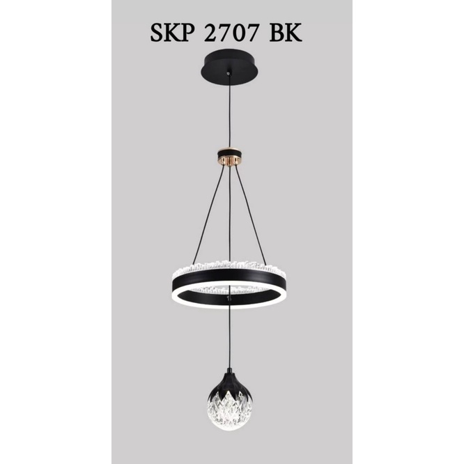Lampu gantung hias minimalis ruang tamu SKP 2707 BK