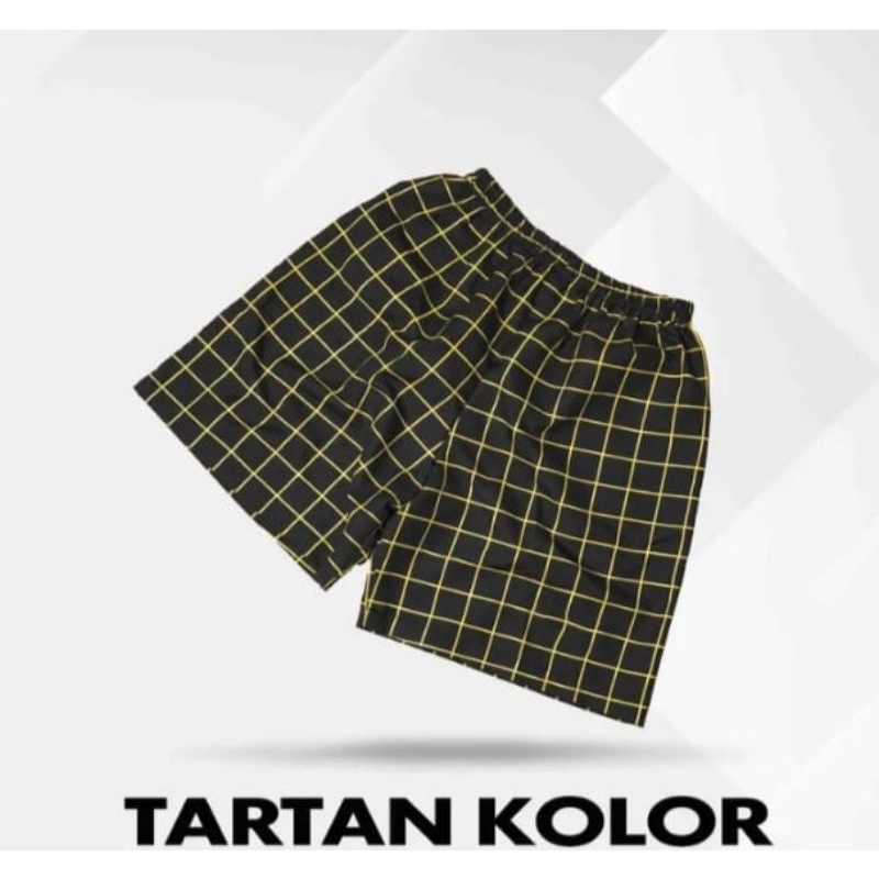 celana unisex boxer tartan terbaru