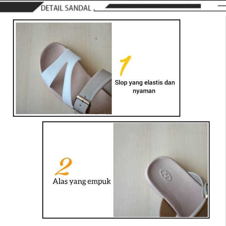 gof NEW ERA SILANG LB E 1523 Sandal Wanita Slip On 37/41