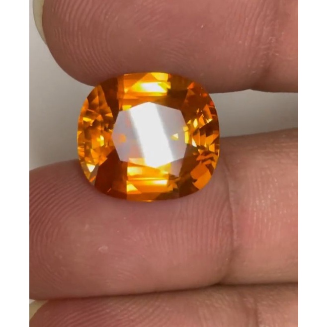 rare item natural [ORANGE SAPPHIRE AAA 14.49CT HEAT ONLY] orange safir HQ untuk emban cincin ring em