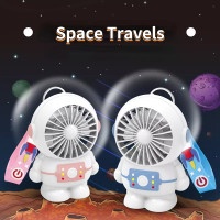 JY MF 6817 Kipas Angin Mini Astronaut Cute Fan USB Charge / Kipas Genggam Portabel Karakter Astronot