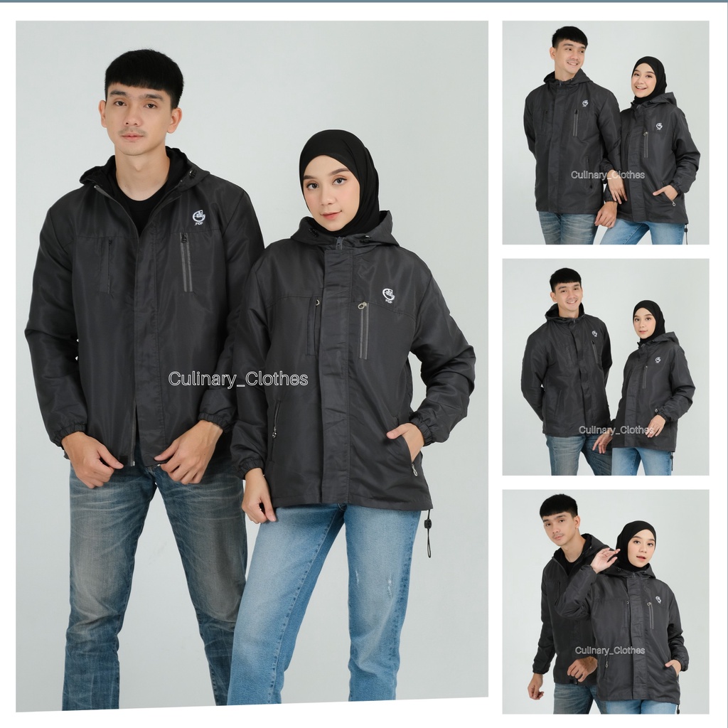 Jaket Gunung Pria Wateproof Original FCF Type Elbrus Size M L XL XXL / Jaket Parasut Pria Jumbo Terbaru