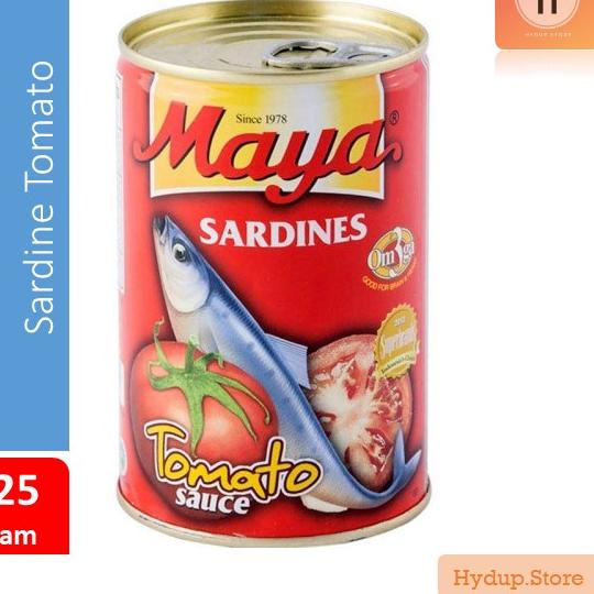 

CSBb0B5--Maya Sardine Kaleng | Maya Sarden Kaleng Besar 425 Gram | Tomato Sauce