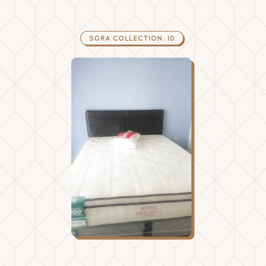 Guhdo Springbed Latex Ruby Dream + Headboard Atlantic 160x200 Full Set