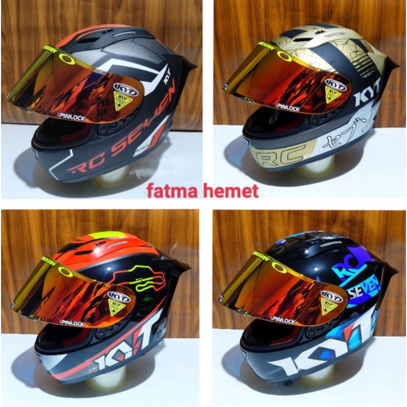 HELM KYT RC7 MODIF PAKET GANTENG VISOR IRIDIUM (gratis visor ORI bening)