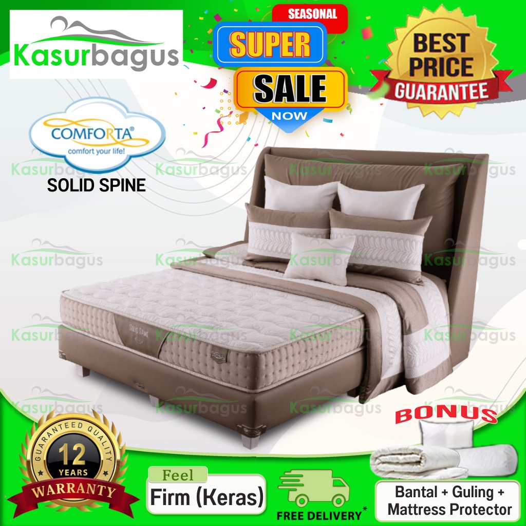 Comforta Kasur Full Latex Solid Spine - Full Set 120x200