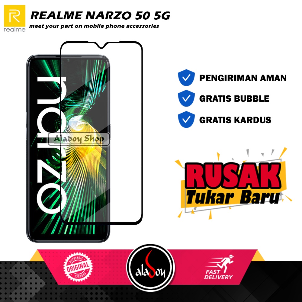 Tempered Glass Realme Narzo 50 5G Anti Gores Layar Screen Protector