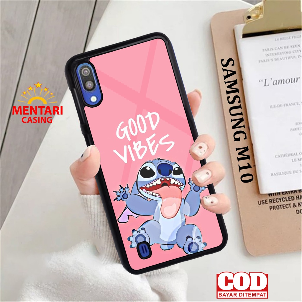 Case SAMSUNG M10 CASING SAMSUNG M10 [ LILO STITCH ] Mentari casing case hp kondom hp case custom cas