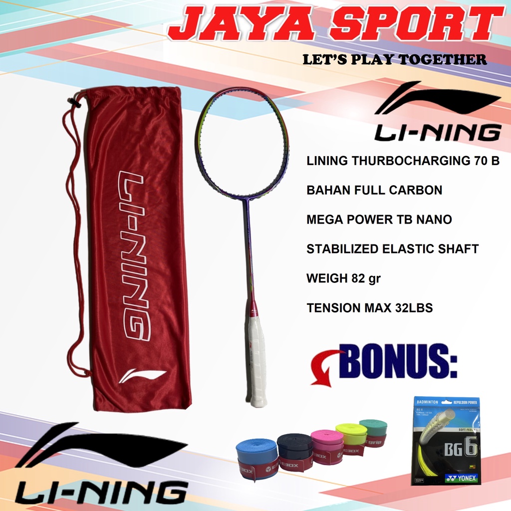 Raket Badminton Raket Bulutangkis Reket Badminton Reket Bulu Tangkis LINING TB 70 BOST