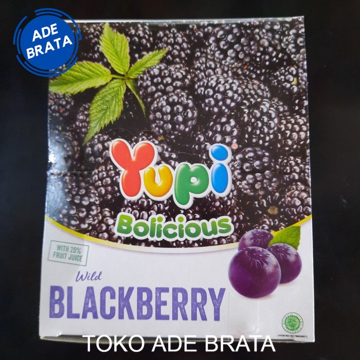 

yupi bolicious blackberry 1 box isi 24 pcs