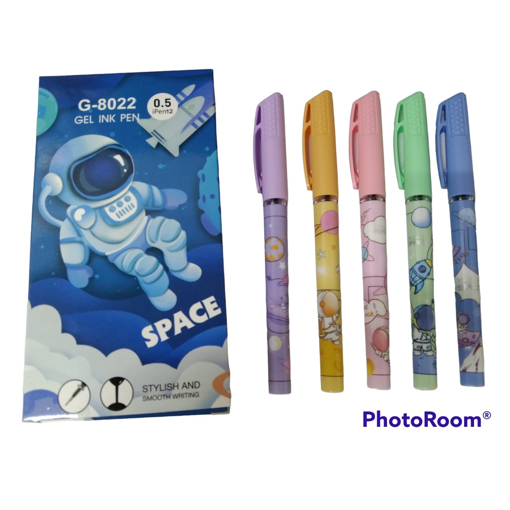 

AS888 - GEL PEN INK / PULPEN GEL / KARAKTER AUSTRONOT SPACE, WARNA HITAM G-8022
