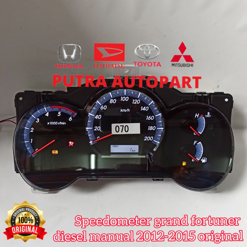 speedometer kilometer grand fortuner diesel manual 2012-2015 original