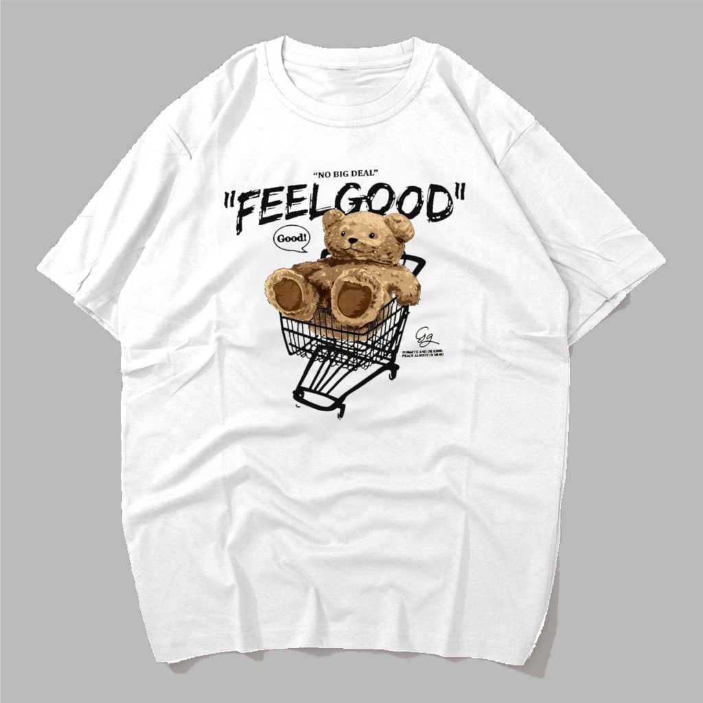 GSC - Baju KAOS OVERSIZE SAN ANDREASS / Kaos Oversize Terbaru-feelgood putih