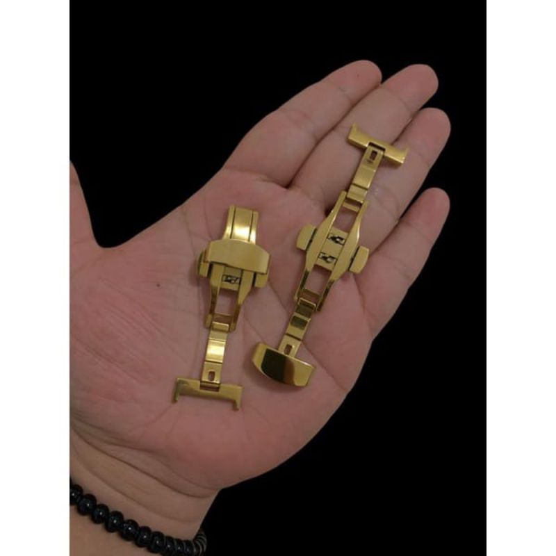 Buckle jam tangan buckle claps butterfly stell kupu-kupu Gold