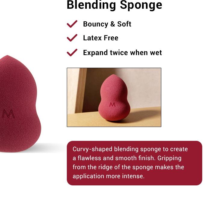 Masami Red Bean Blending Sponge Latex Free / Beauty Blender