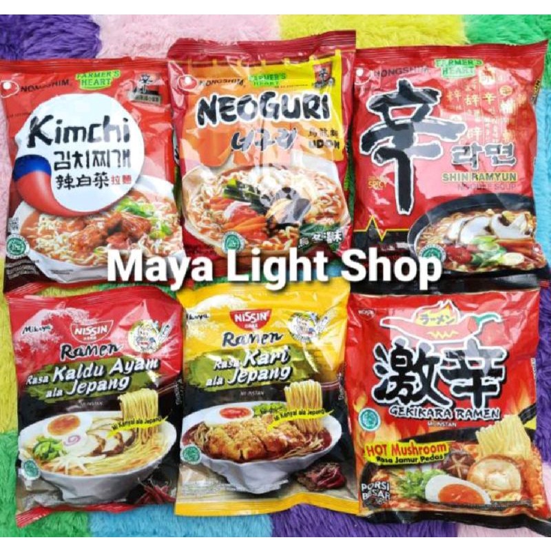 

Ramen kuah korea jepang mie rebus instant kimchi neoguri mikuya gekikara halal promo