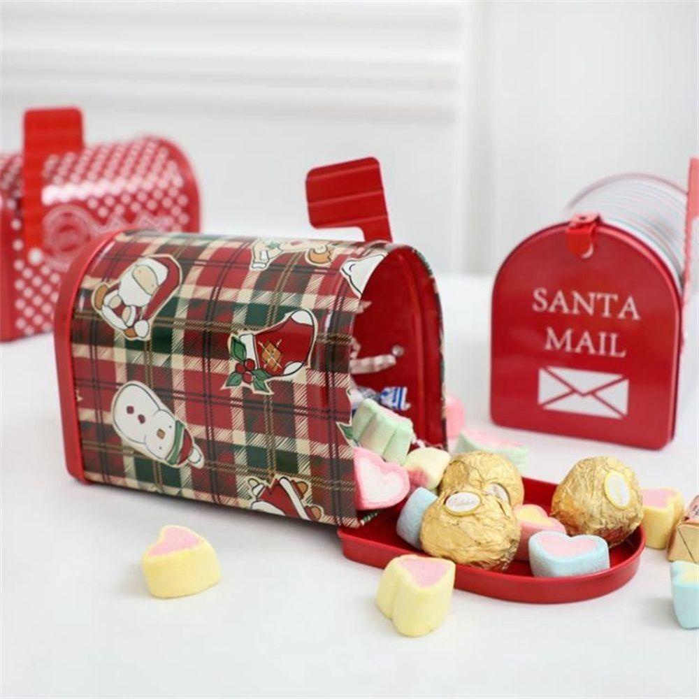 Agustinina Candy Box Santa Claus Xmas Cookie Boxes Kotak Surat Gift Box Hiasan Natal Dekorasi Natal