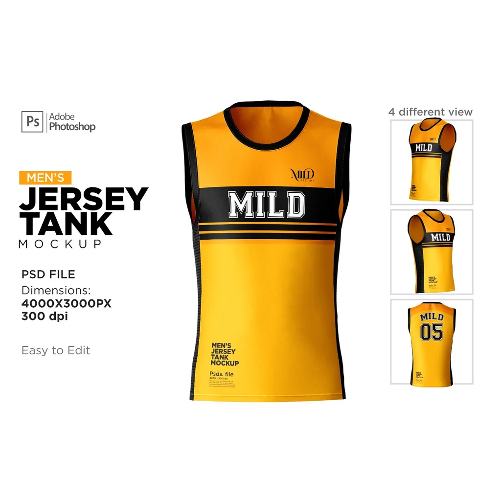 Tank Top Jersey Set Mockup