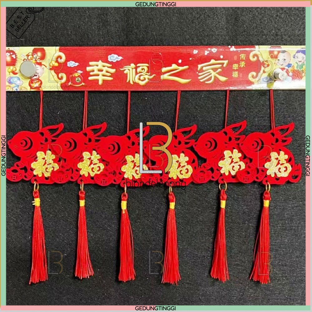 Gantungan Hiasan Tassel Tasel Pintu Gantung Dekorasi Pohon Sakura Meihwa Mehwa Meihua Shio Kelinci Lampion Yenpao Yuanbao Kipas Fuk Fu Kotak Pita Parcel Parsel Hampers Souvenir Suvenir Bludru Dinding Tahun Baru Chinese New Year Imlek Sincia Cny 2023 Murah