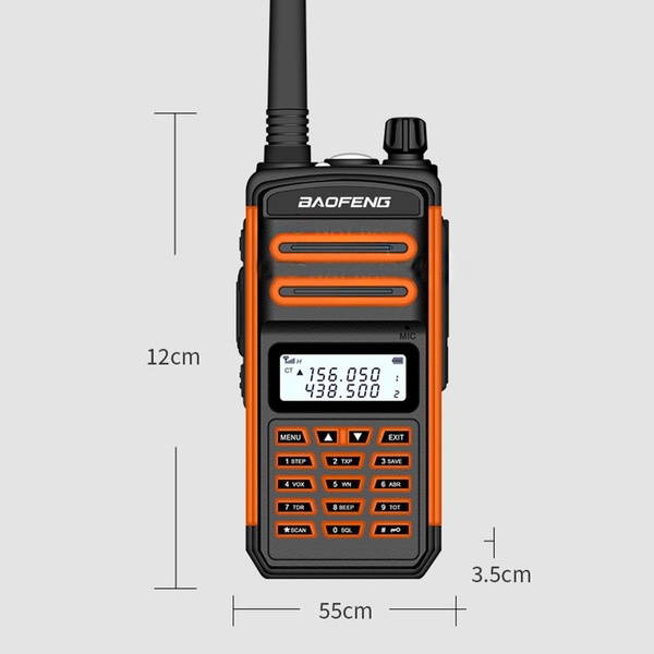 BF-S5 PLUS - HT Handy Radio Walkie Talkie - Radio Panggil 2 Arah - IP67 Waterproof Tahan Air