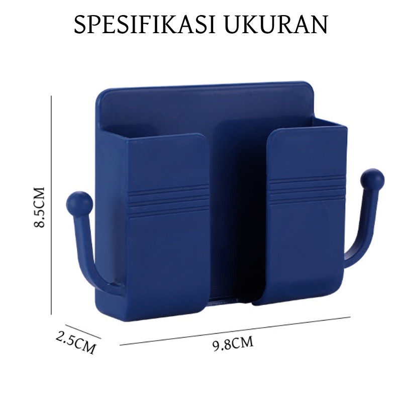 [HKL] RAK CHARGER 2 KAIT / HOLDER TEMPEL DINDING DENGAN GANTUNGAN 2 KAIT RAK GANTUNG TEMPAT CHARGER HP REMOTE TV AC MULTIFUNGSI PENYANGGA TEMBOK / RAK CHARGER KUPING