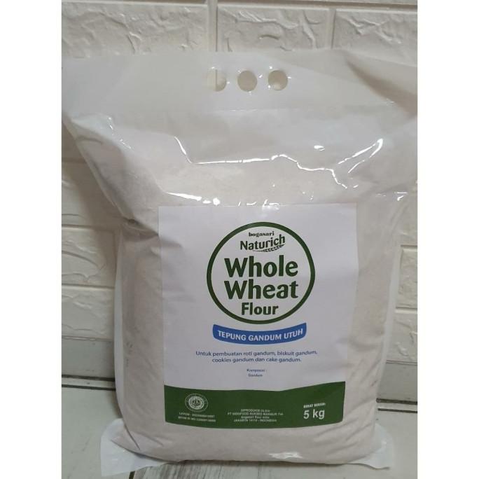 

[COD] Tepung gandum utuh Whole Wheat Flour NATURICH 5kg [COD]
