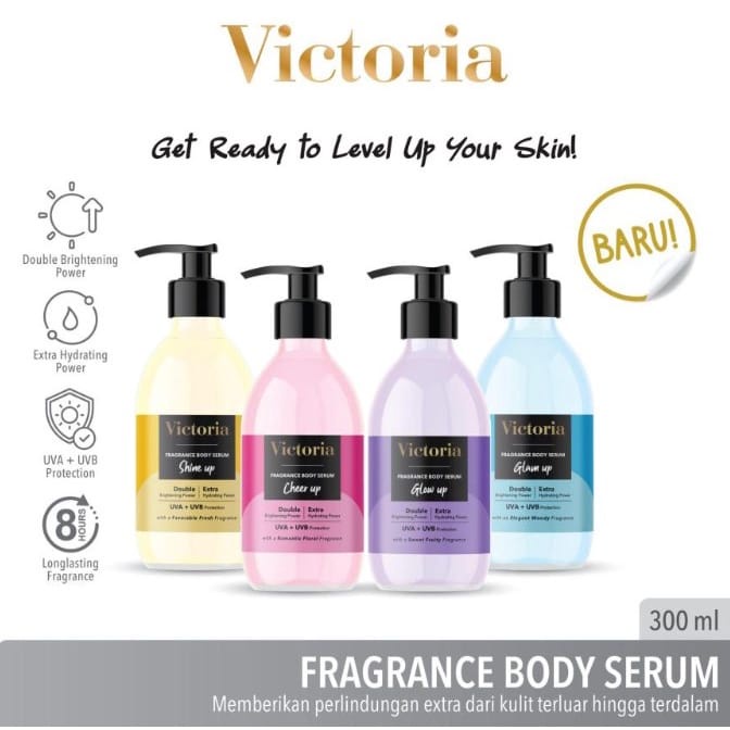 VICTORIA LOTION KOSMETIK 300ML PUMP PELEMBAB BADAN / TUBUH SKINCARE