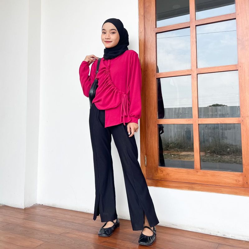 SRITA BLOUSE - BLOUSE SERUT AIRFLOW - ATASAN WANITA