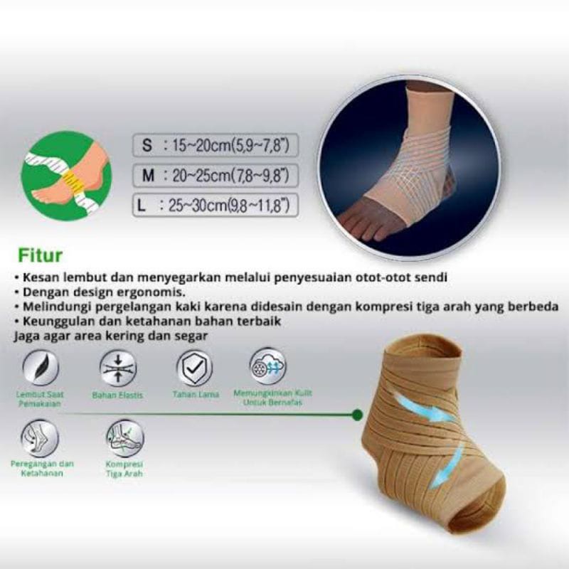Family Dr Body Support Ankle/Alat Perlindungan Tumit