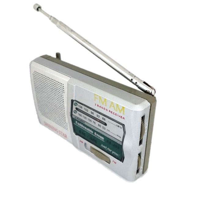 ✨Grosir✨ Radio Mini FM AM Shining Star Mini Portable Radio Free Earphone dan Baterai serbuuu 