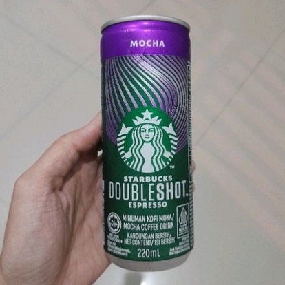 

Starbucks doubleshot espresso MOCCA kopi instan kaleng 220ml.