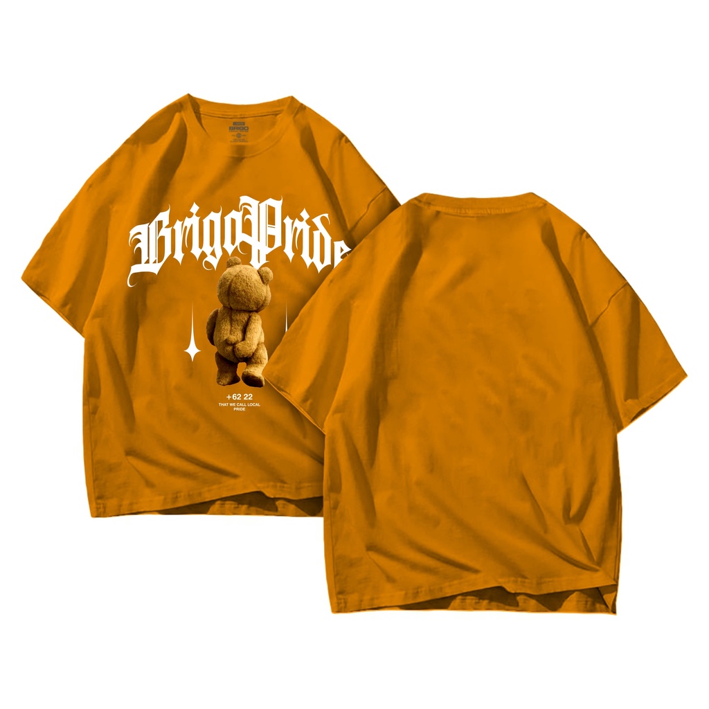 Kaos Oversize Print DTF Beruang PRIDE II BRIGO Kaos Oversize Beruang PRIDE II Kaos Jumbo Size Pria &amp; Wanita