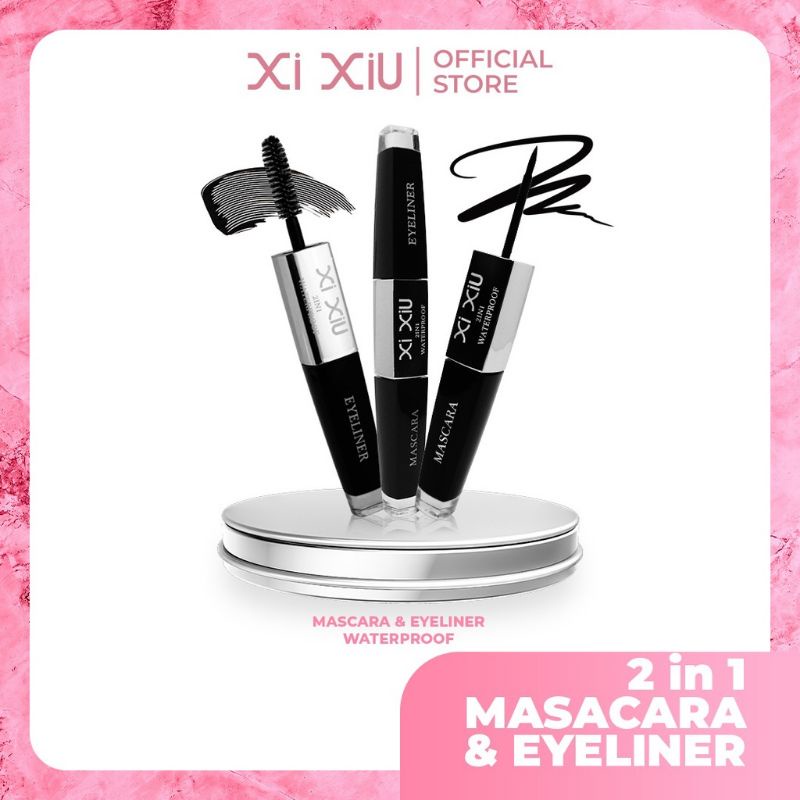 Xi Xiu 2 in 1 Maskara dan Eyeliner Waterproof