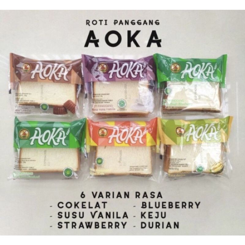 PAKET BEST SELLER / ROTI AOKA / Aoka Roti Panggang / Roti Gulung / sharon sandwich