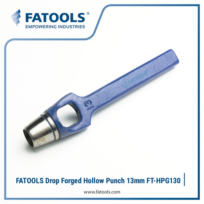 

Berkualitas Fatools Hpg130 - Drop Forged Hollow Punch 13Mm Gilaa!!!