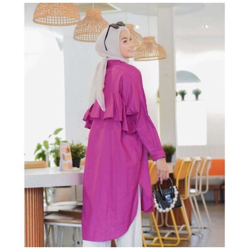 LAYNA TUNIK RUFFLE BELAKANG LD 120cm