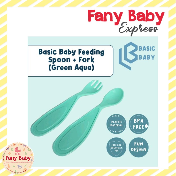 BASIC BABY FEEDING SPOON AND FORK