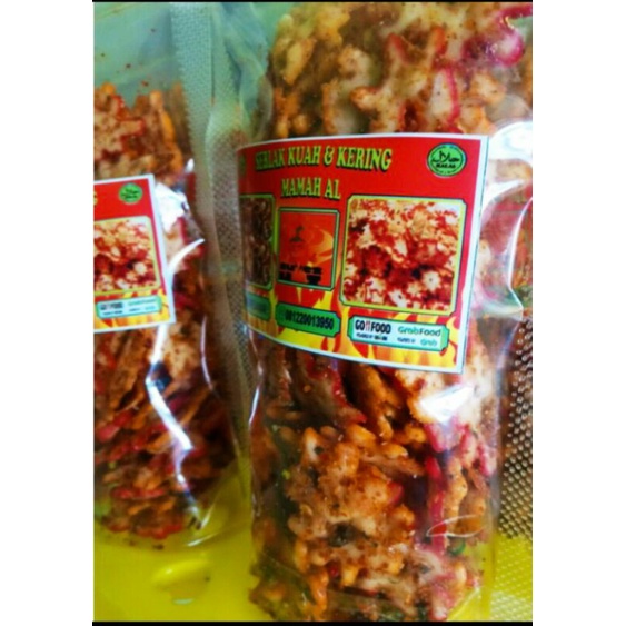 

seblak kering sebring kerupuk renyah pedas daun jeruk