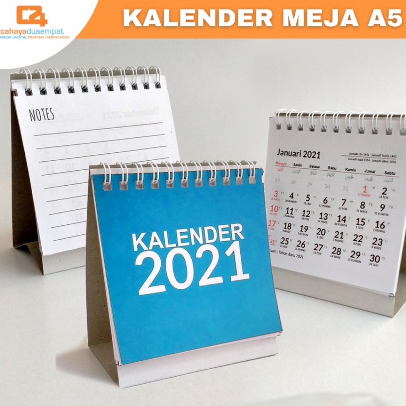 

Cetak Print Kalender Custom Costum Meja A5