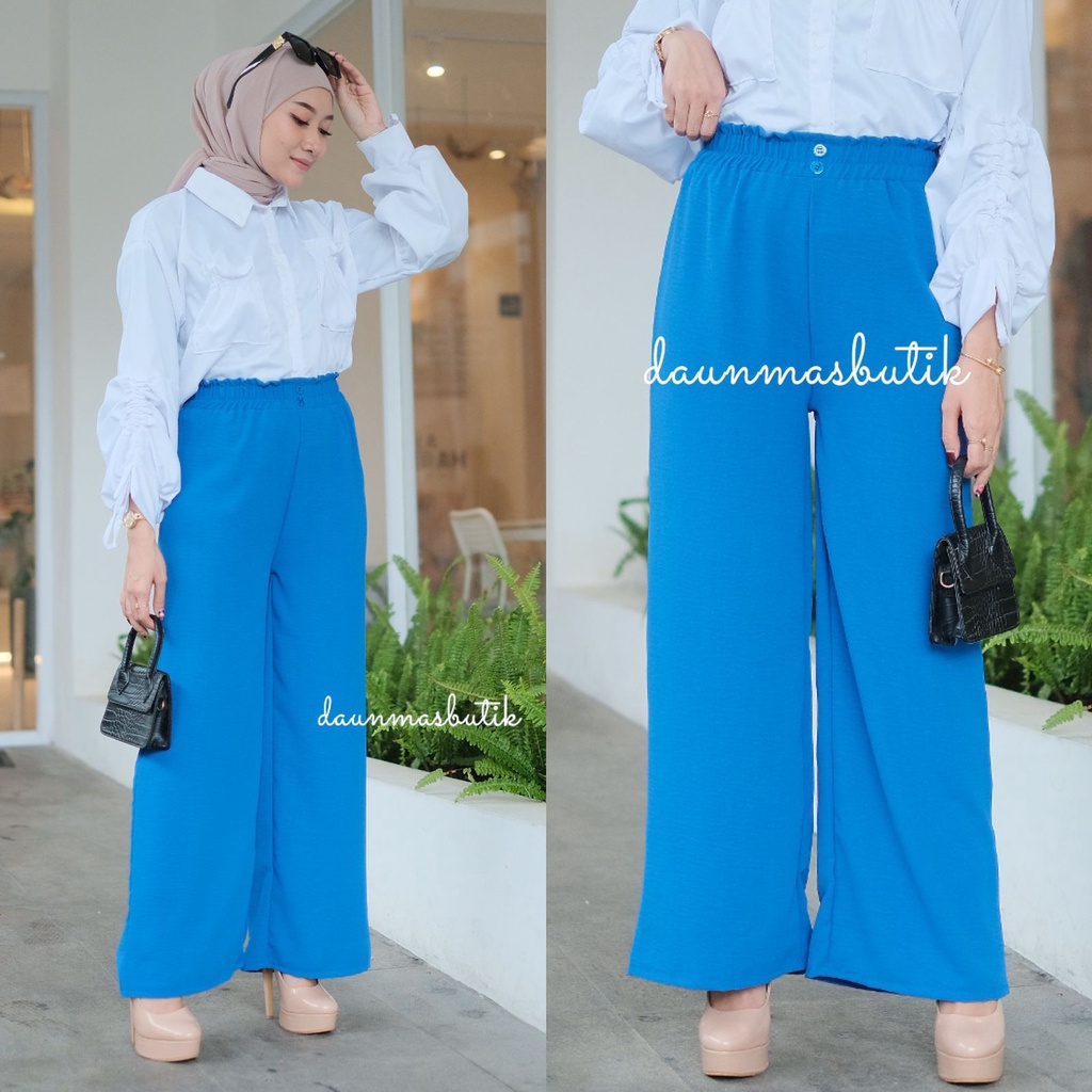 1KG MUAT 4PCS | KULOT CRINCLE KANCING DUA HITS OOTD ORIGINAL FASHION WANITA TERMURAH