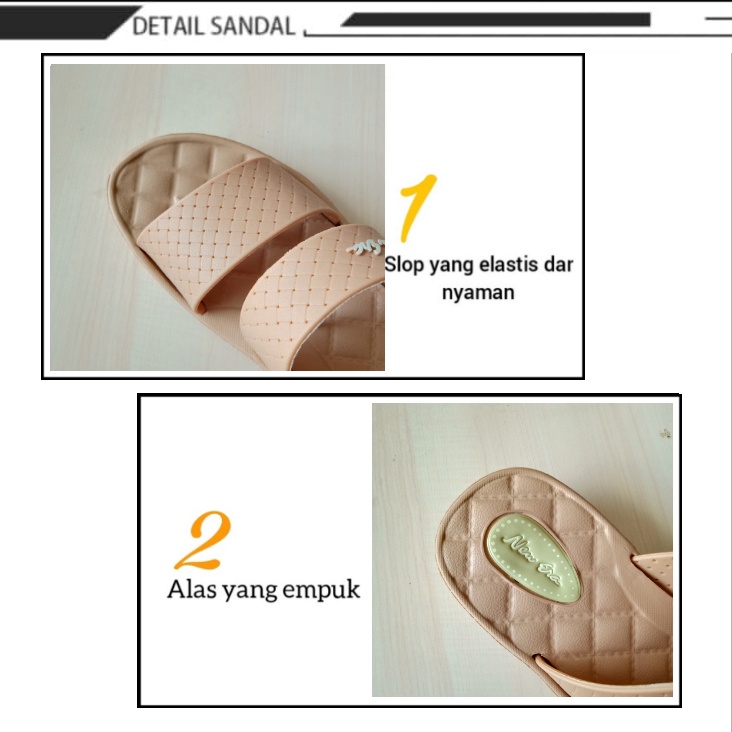 gos NEW ERA LBE 15172 sandal wanita slip on  sandal casual wanita 37-41