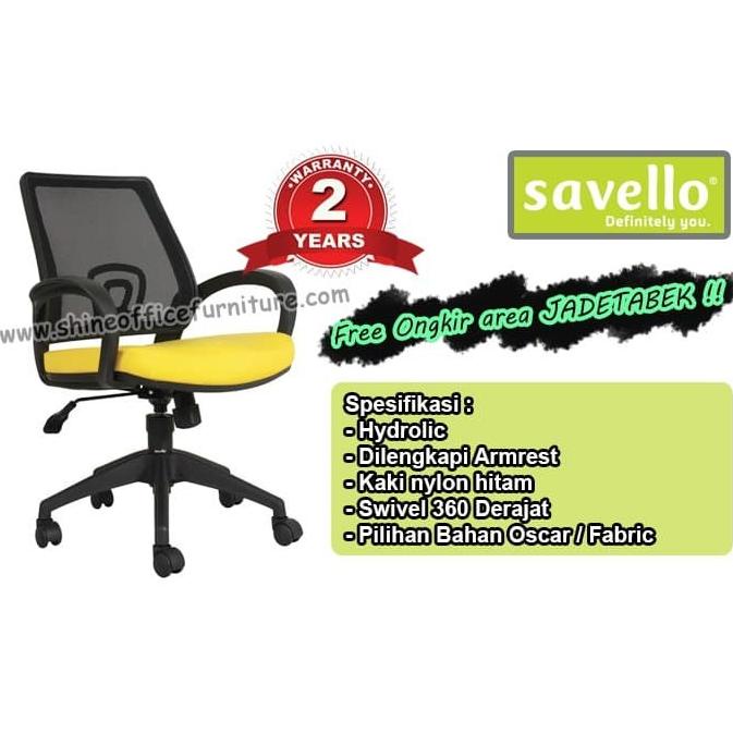 ada Kursi Kantor Savello Jaring Fleksible ready