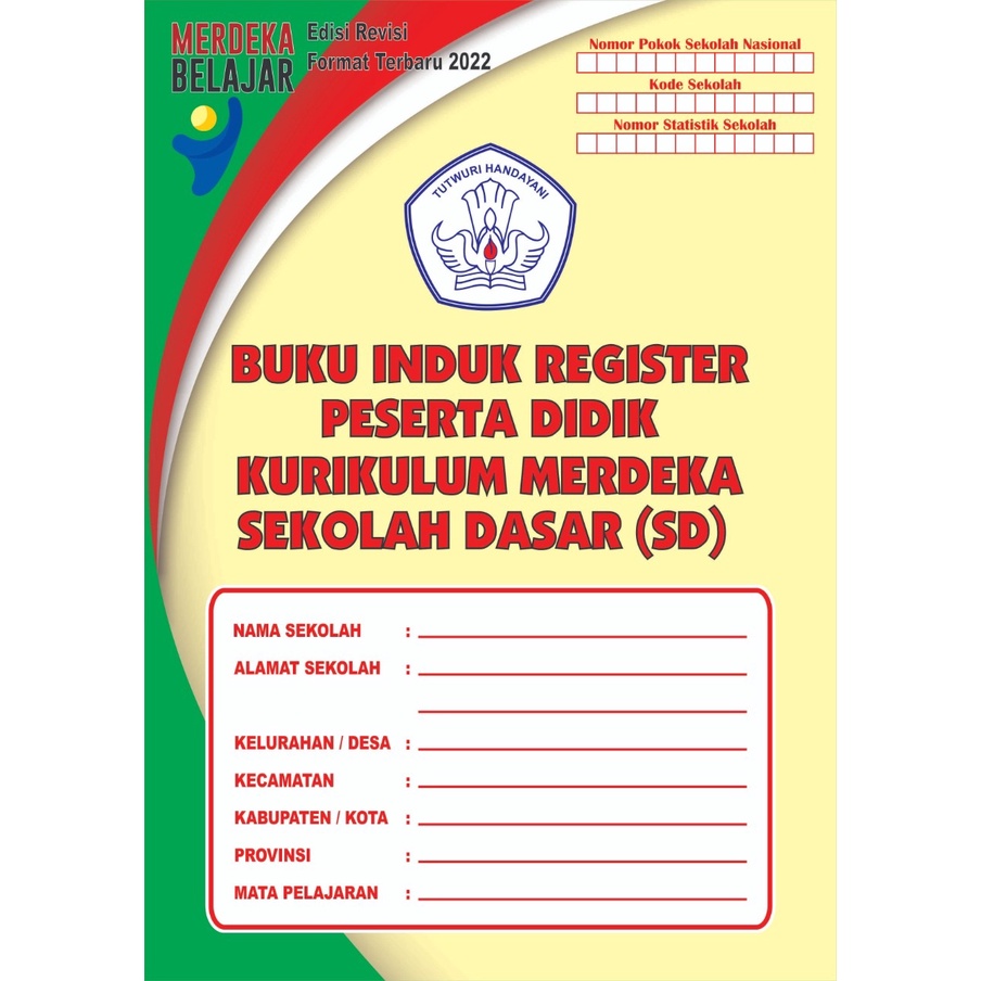 

Buku Induk register SD Kurikulum merdeka