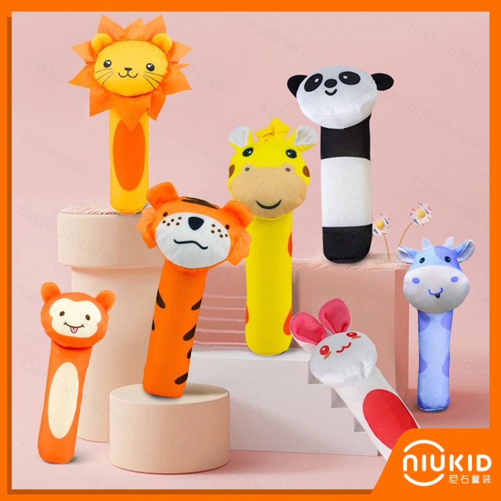 NIUKID MAINAN RATTLE STICK BAYI MAINAN TANGAN BAYI BUNYI LUCU