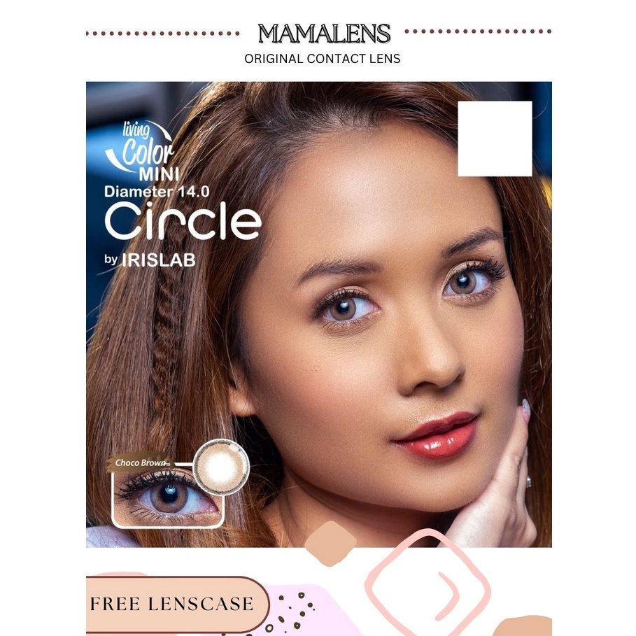 Softlens Mini Circle Normal &amp; Minus -0.50 sd -3.00 Free Lenscase -MAMALENS