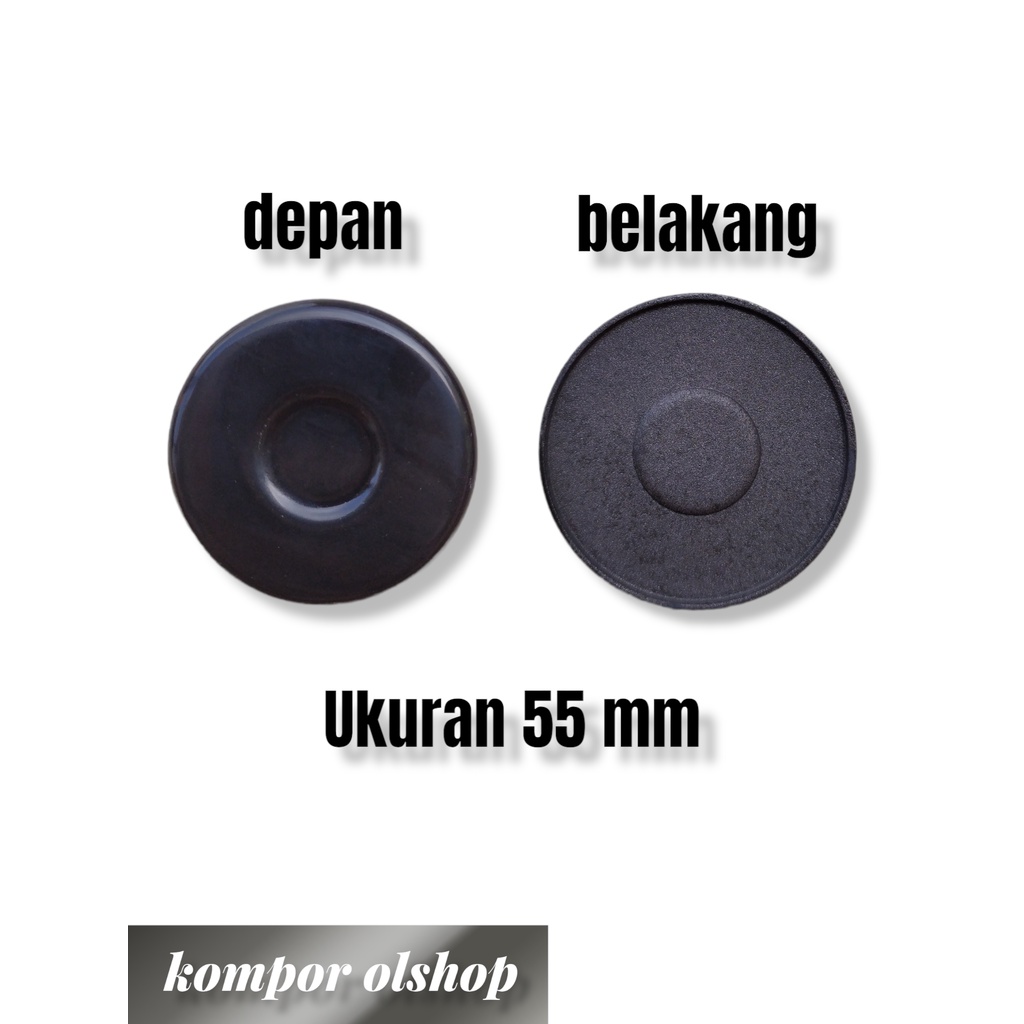 55MM Burner Cap Kompor Tanam Gas Freestanding Modena Mengentalkan Bahan Besi / nternal Burner Cap Ko